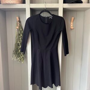 Lulu's Classic Black Long Sleeve Dress